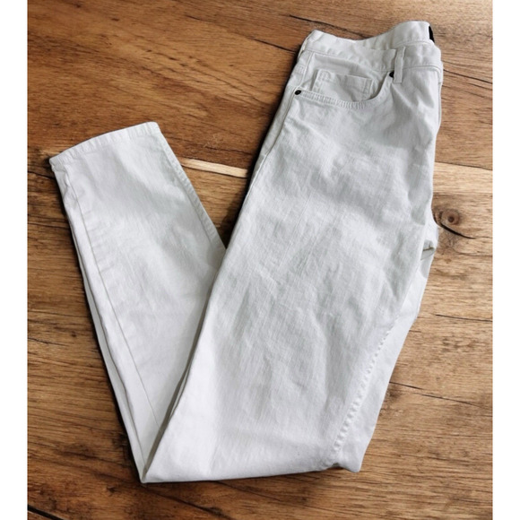Men's H&M White Skinny Fit Jeans Sz 32 Denim Pant 31" Inseam Casual - Picture 1 of 5